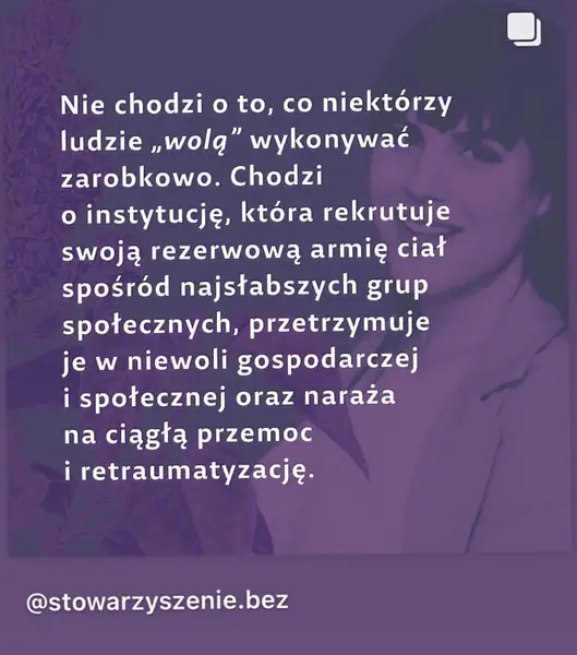 Stowarzyszenie. Bez ostrzega przed wejściem w branżę seksulaną. Dziewczyny, które tego spróbowały, latami nie mogą wyjść z traumy