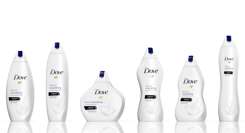 Dove's Real Beauty bottles are meant to be shaped like women's bodies.