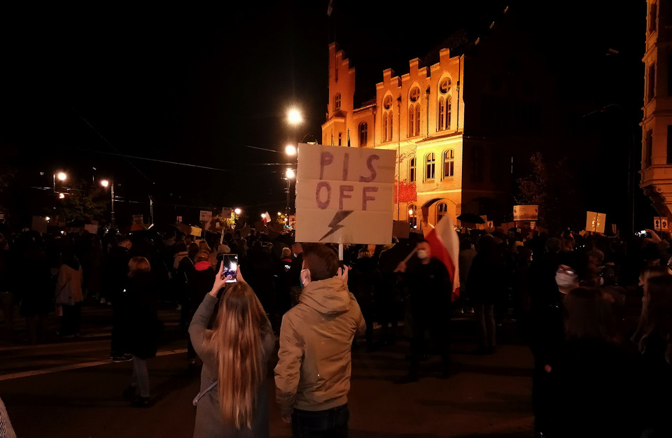 Protest w Toruniu