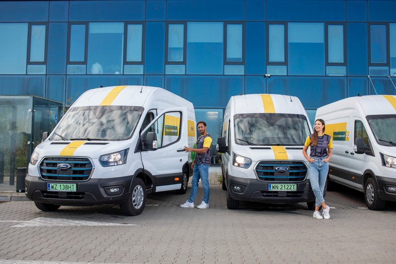 Ford E-Transit we flocie InPost