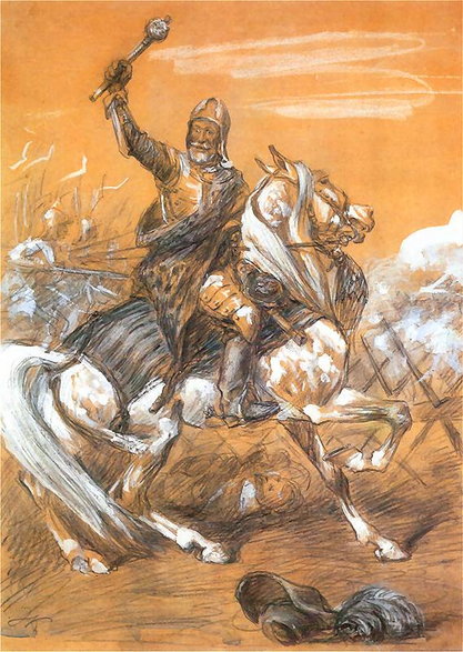 Jan Karol Chodkiewicz w trakcie bitwy