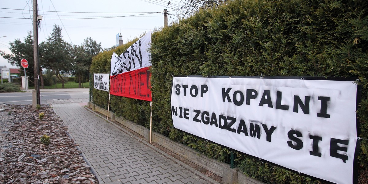 Protest w Orzeszu