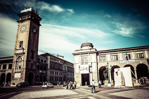 Piazza Vecchia, Bergamo, Włochy