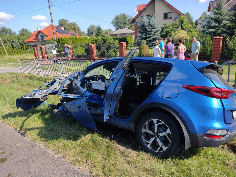 Wjechał wprost pod TIR-a w Fajsławicach