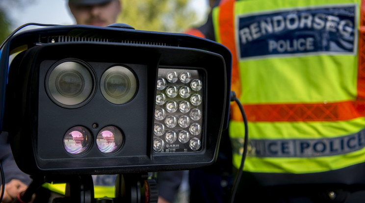 24 órás sebességellenőrzést tart a rendőrség hétfőn / Fotó: MTI-Sóki Tamás