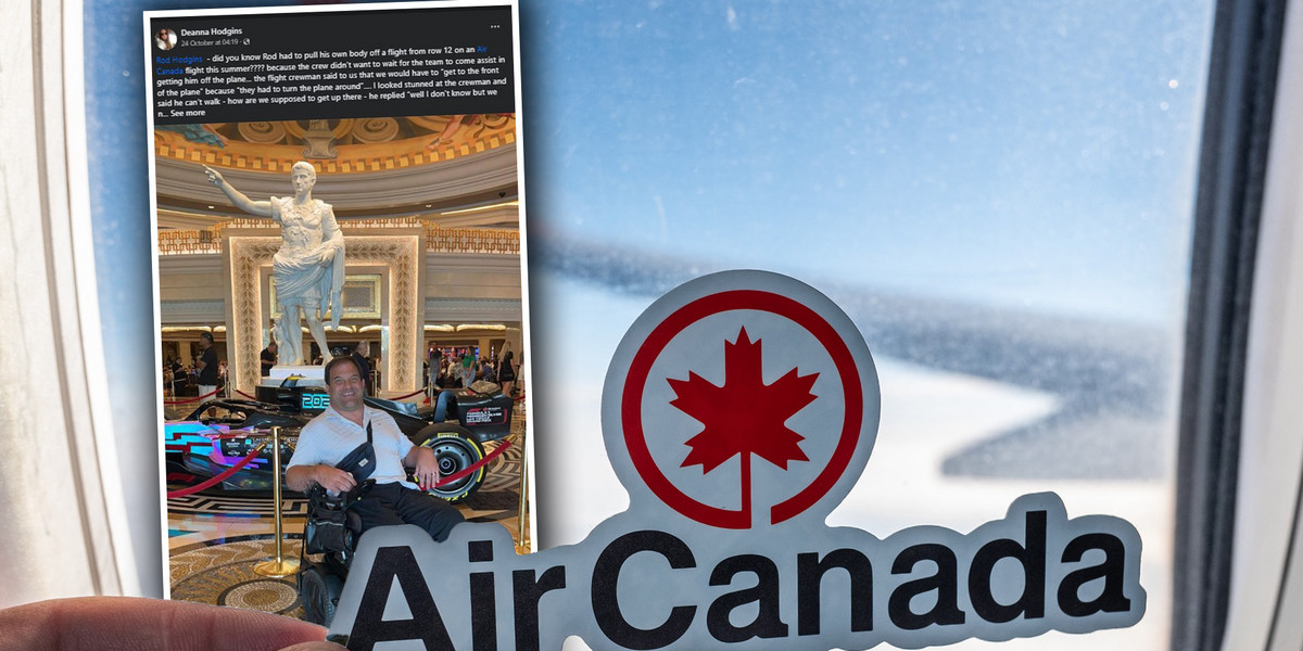 Niepełnosprawny 49-latek został upokorzony w samolocie Air Canada.
