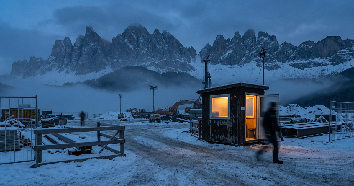 Bei minus 12 Grad: Wachmann stirbt auf Olympia-Baustelle in Italien