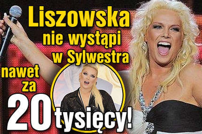 Joanna Liszowska nie chce 20 000 zł!