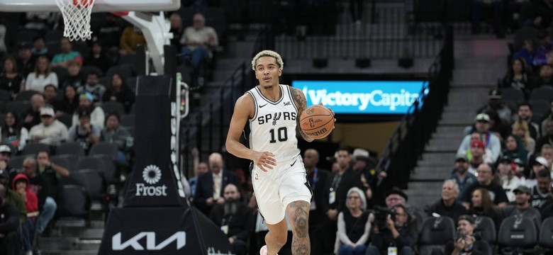 Sochan "wypadł" z pierwszej piątki. Spurs o krok od niechlubnego rekordu