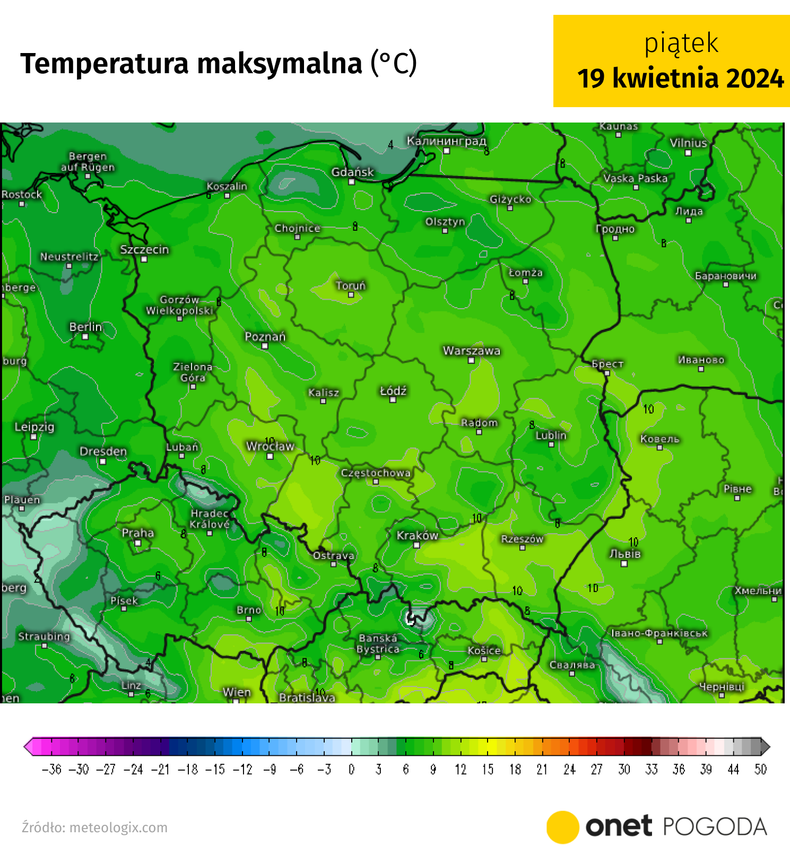 Temperatura nie przekroczy dziś 12 st. C