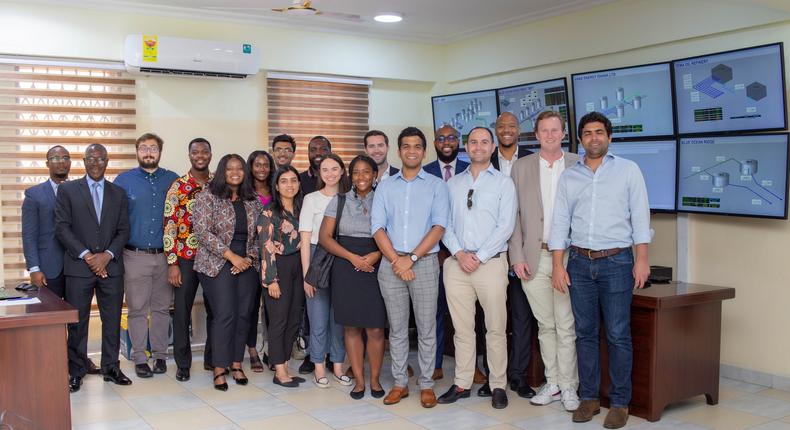 The students were in Ghana to find out  how technology is helping plug revenue loopholes.