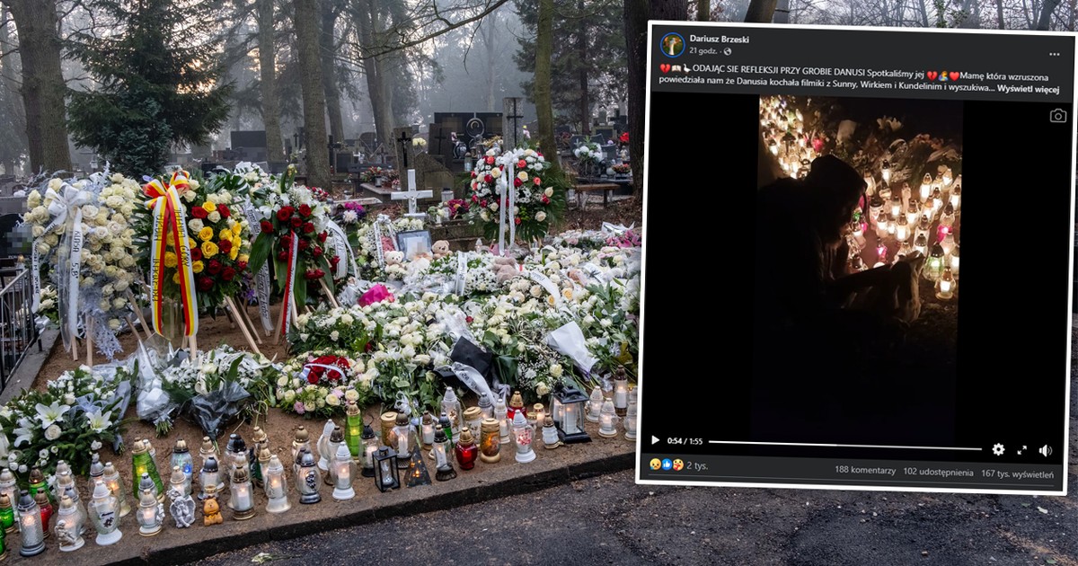 Przyprowadził zwierzęta na grób zamordowanej Danusi. Spotkał mamę dziewczynki. Aż lecą łzy