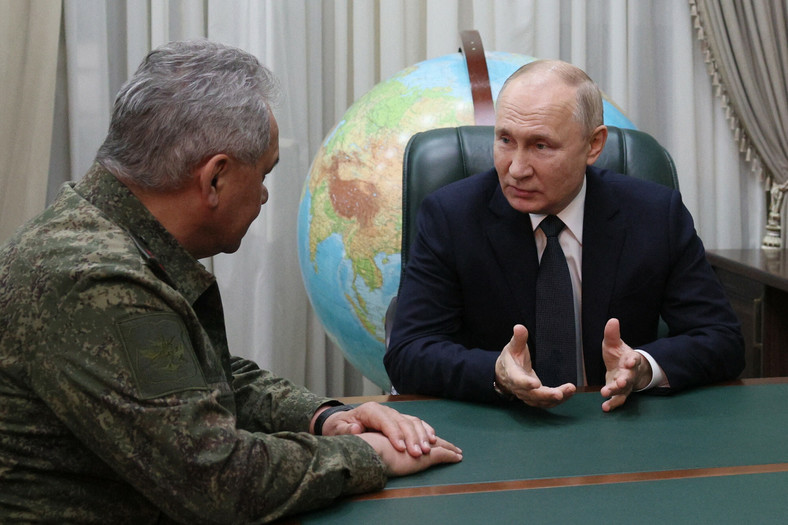 Władimir Putin i Siergiej Szojgu, 9 listopada 2023 r.
