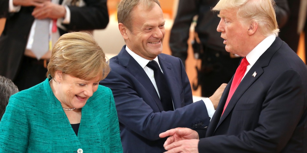 Donald Tusk jako przewodniczący Rady Europejskiej gościł na szczycie G20 w Hamburgu