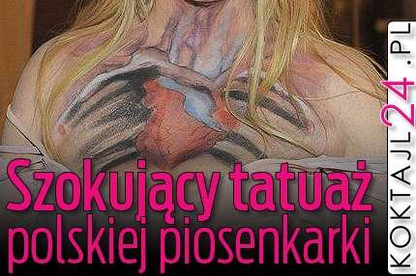 Szokujący tatuaż polskiej piosenkarki