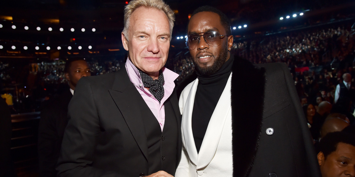 Sting oraz Sean "Diddy" Combs.