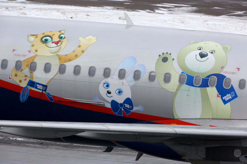 Aeroflot - wykonany z okazji Igrzysk Olimpijskich w Soczi