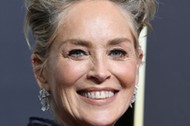 Sharon Stone podczas uroczystości wręczania nagrody filmowej Złote Globy, Beverly Hills, Kalifornia, styczeń 2018 r. 