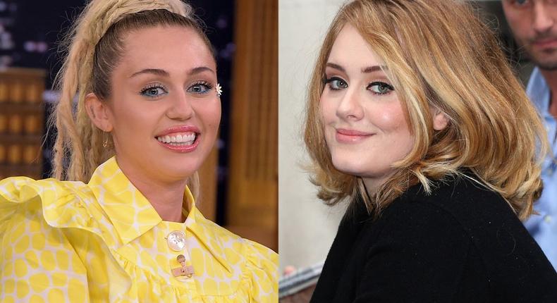 Miley Cyrus and Adele beefing?