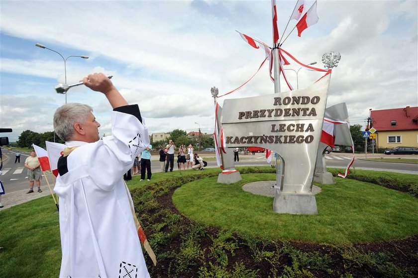 Rondo Kaczyńskiego na 30-lecie "Solidarności". Foto