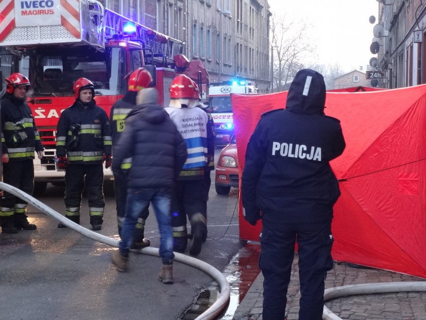 Zabrze. Pożar kamienicy przy ul. Gogola 