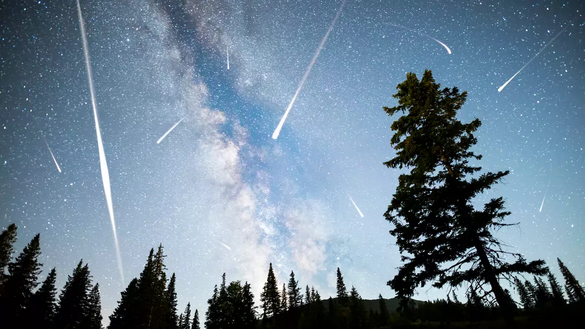 Rój meteorów (zdjęcie poglądowe)