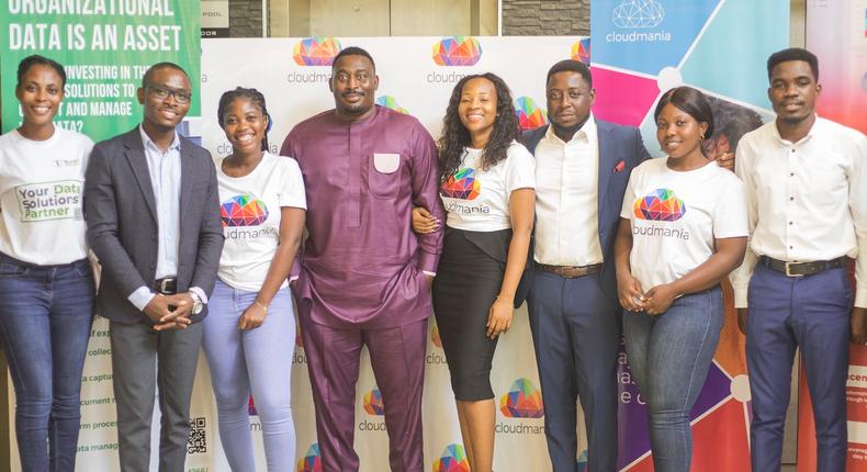 George NK Saka, second from left   Bernard Victor Ayettey, fourth from left  & Kwesi Kwofie, third from right with some of the seminar participants