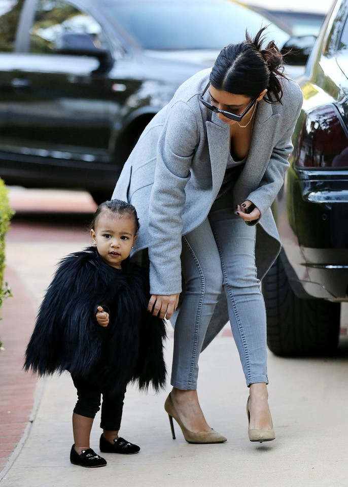 North West z mamą Kim Kardashian