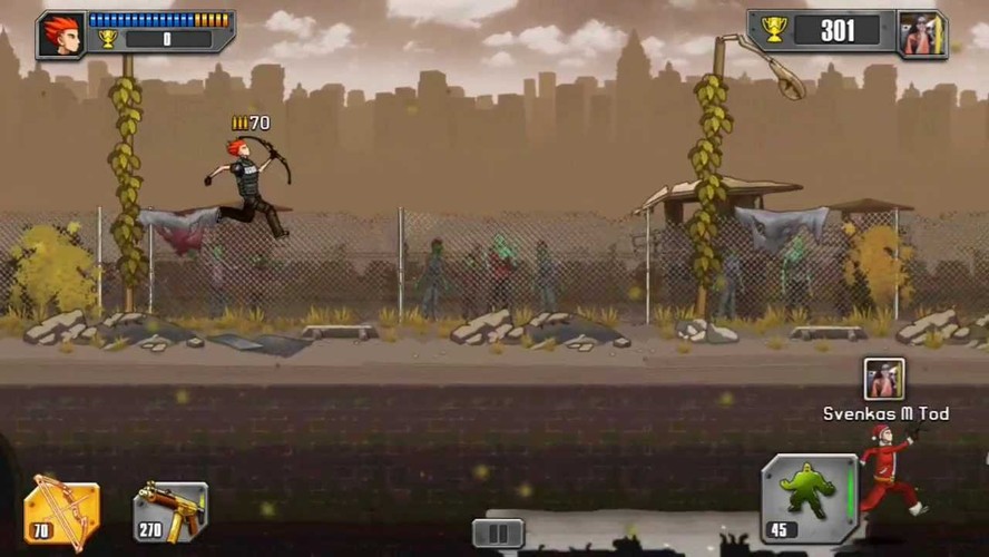 <b>Pocket Avenger</b>
<br><br>
Tematyka zombie w ostatnich latach bije rekordy popularności. Również Windows Phone doczekał się ciekawej gry osadzonej w świecie żywych trupów. W „Pocket Avenger” nie mamy zbyt wiele czasu na myślenie. Mkniemy przed siebie i próbujemy przetrwać we wrogim świecie. A jeśli w nasze ręce wpadnie broń, to na pewno z niej skorzystamy.