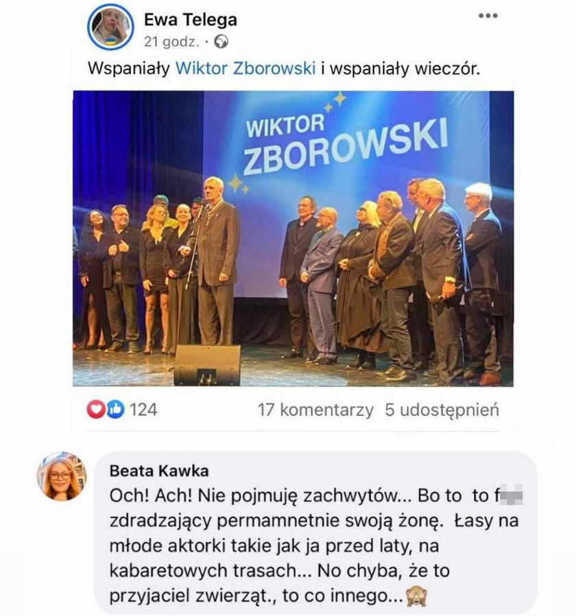 Beata Kawka oskarżyła Zborowskiego o zdrady.