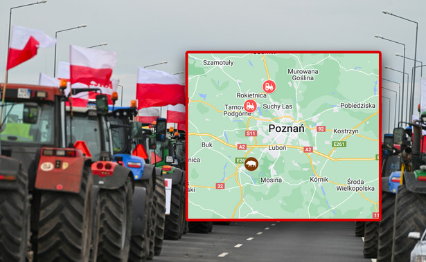 Protest rolników 20 lutego w Poznaniu