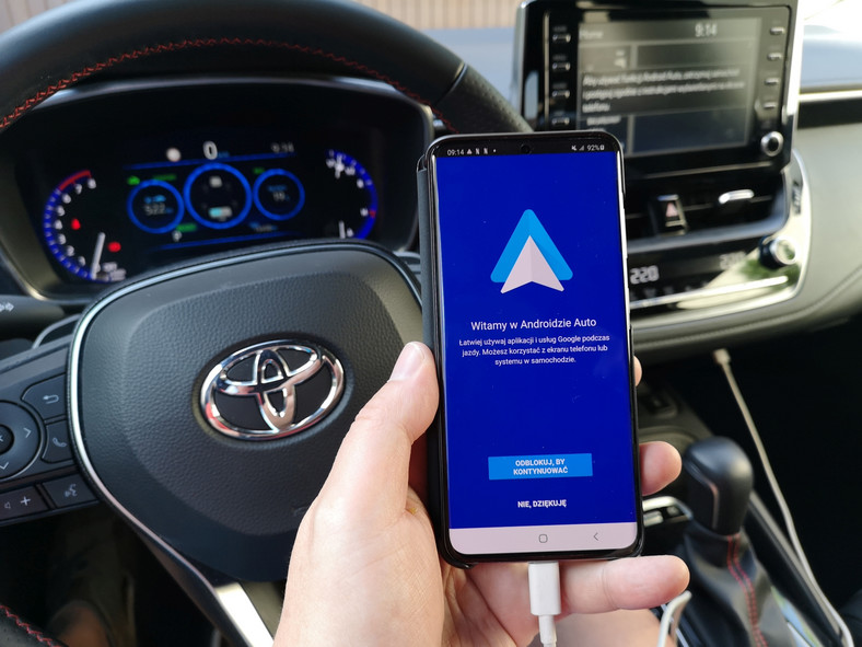 Android Auto w samochodzie