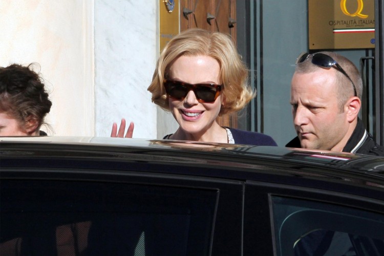Nicole Kidman na planie filmu 'Grace of Monaco'