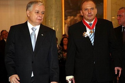 Prezydent Lech Kaczyński i gen. Edward Pietrzyk, 2007 r.