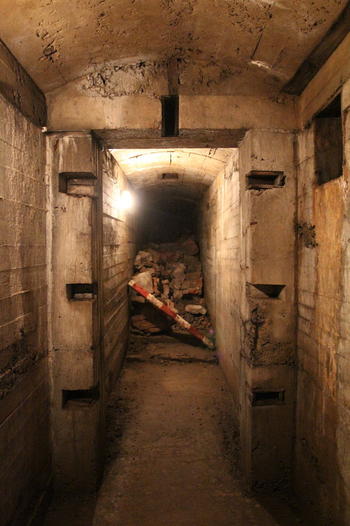 Zamek Książ - fragment tuneli udostępnionych obecnie do zwiedzania
