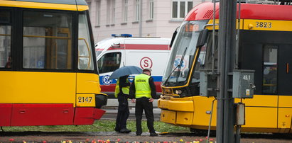 Zderzenie tramwajów na pl. Unii Lubelskiej. Są ranni