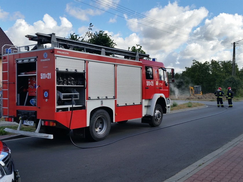 Koparka uszkodziła gazociąg w Kuślinie