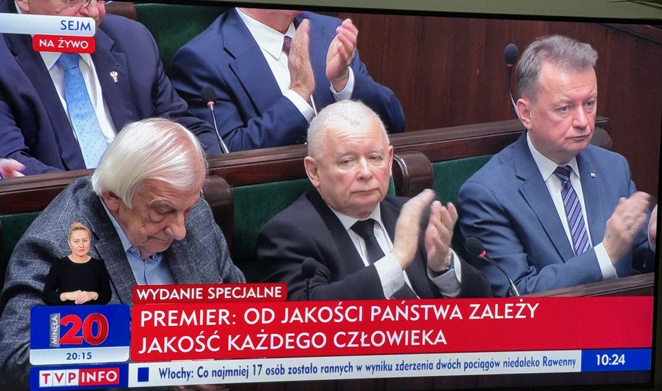 Tak TVP Info i TVN24 pokazywały exposé Mateusza Morawieckiego 