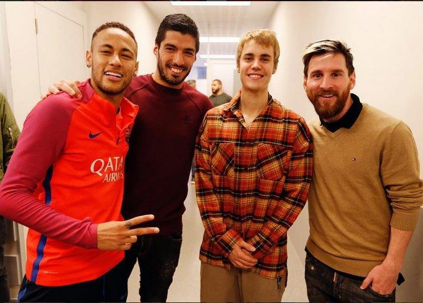 Bieber na treningu Barcelony. Co tam robił?