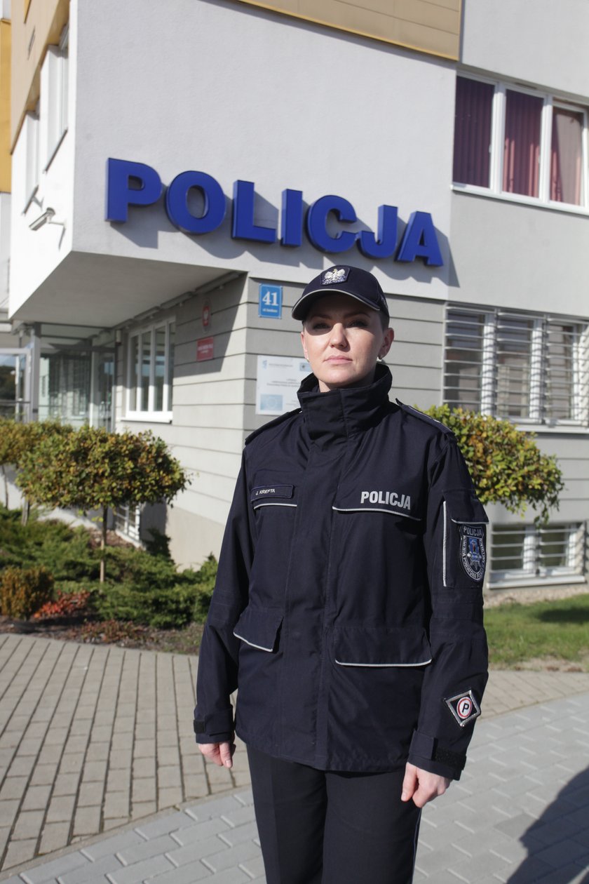 Mł. asp. Jarosława Krefta - rzeczniczka kartuskiej policji