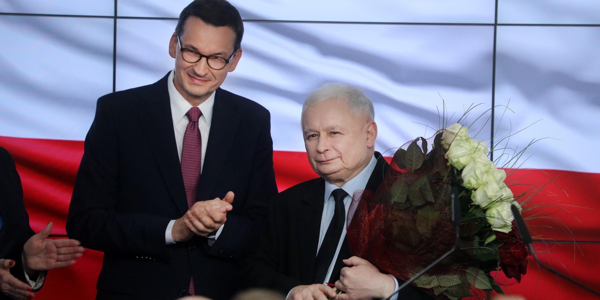 Mateusz Morawiecki i Jarosław Kaczyński