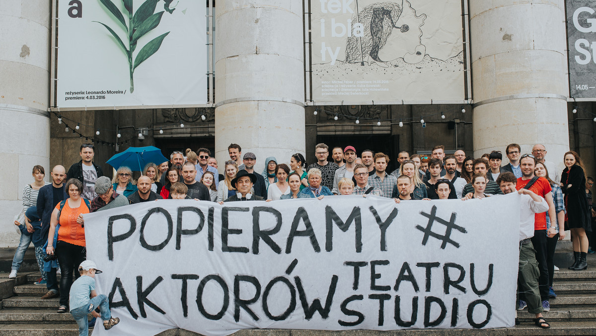 Wiec poparcia dla aktorów Teatru Studio