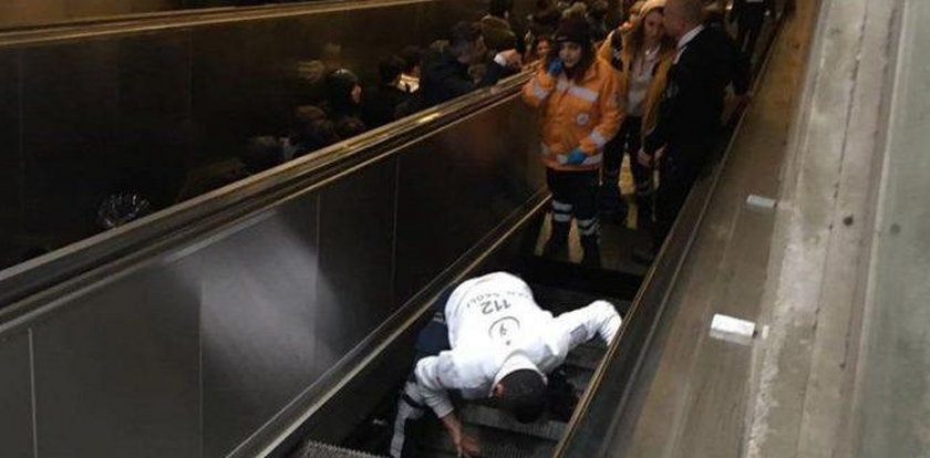 Tragedia w metrze. Ruchome schody "połknęły" pasażera