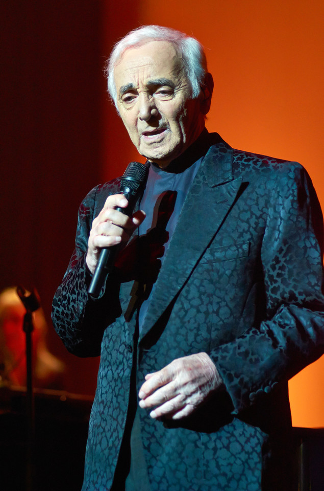 Charles Aznavour na koncercie w Polsce (Sala Kongresowa, Warszawa)