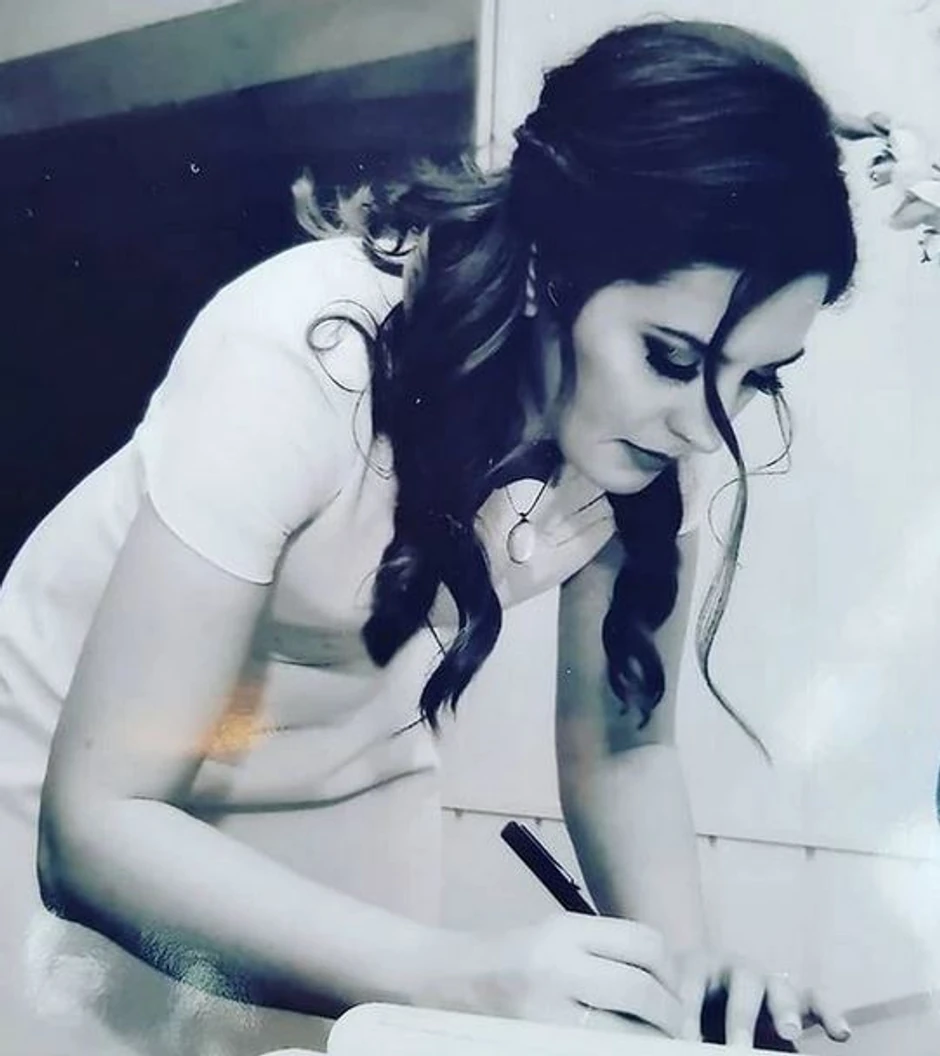 Darina ćerka na venčanju