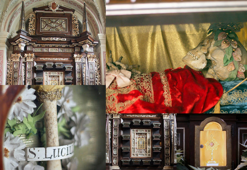 Ołtarz relikwii w bazylice Matki Bożej Bolesnej, Jarosław