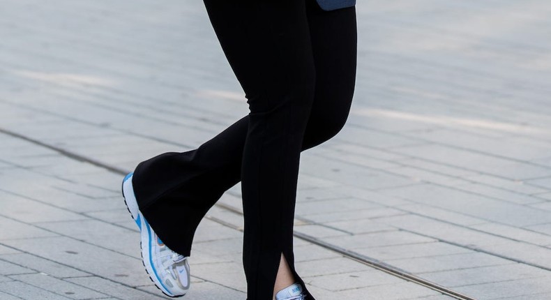 Leggings are out, and flared yoga pants are in.Christian Vierig/Getty Images