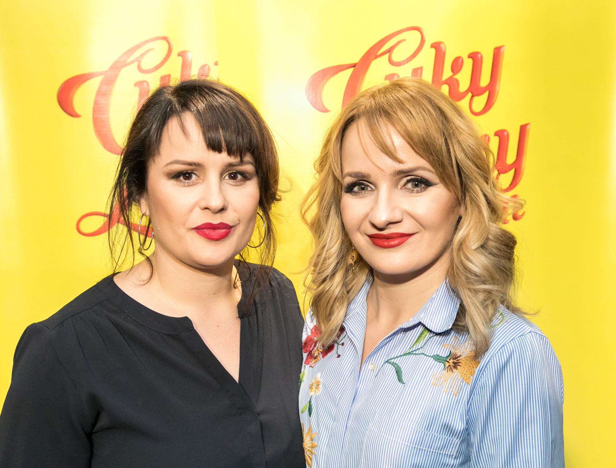 Herečky Petra Polnišová a Zuzana Šebová.