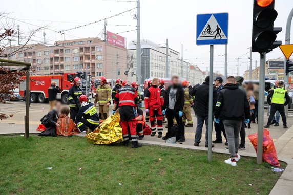 Miejsce wypadku w Szczecinie