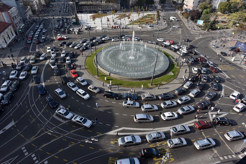 Taksisti, Slavija protest 11. dan
